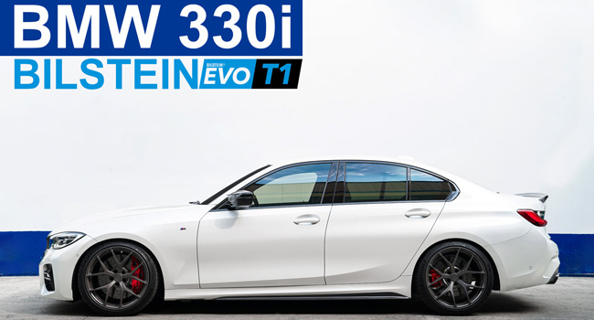 The latest BILSTEIN EVO T1 Coilover kit installs on the BMW 3 Series G20 330I